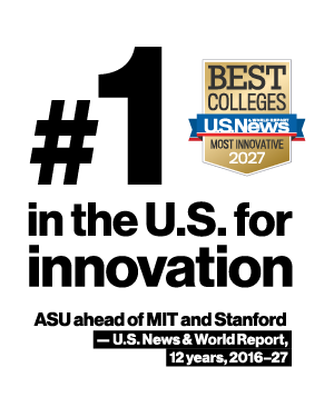 ASU 2027 Innovation Ranking Badge